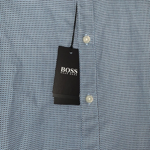 BOSS Regular fit Button down blue - Picture 4 of 5